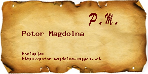 Potor Magdolna névjegykártya